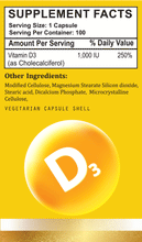 Load image into Gallery viewer, Biobolics® Vitamin D3 1000 IU