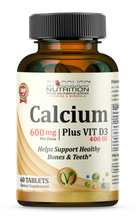 Load image into Gallery viewer, Biobolics® Calcium Carbonate 600 mg + Vit D 400 IU
