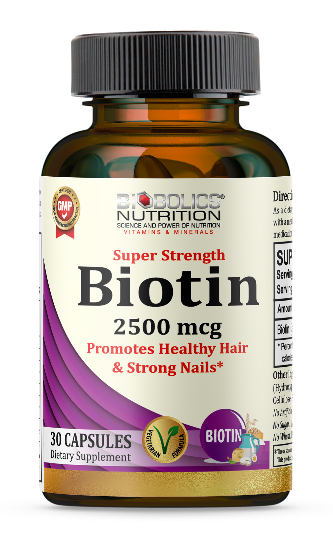Biobolics® Biotin 2500 mcg